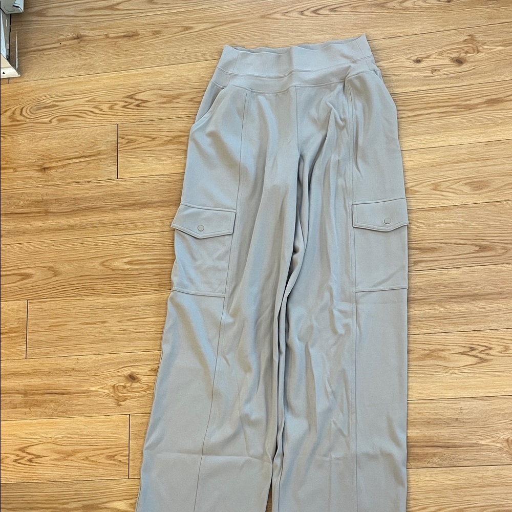 Athleta Beige Wide-Leg Pants